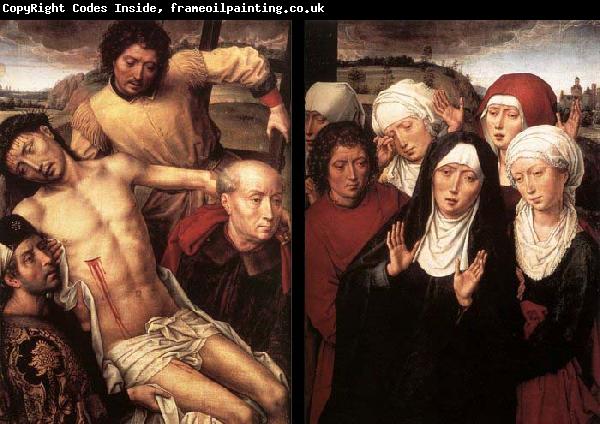 MEMLING, Hans Diptych with the Deposition
